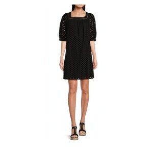 Gibson & Latimer Square Neck Eyelet Dress NWT